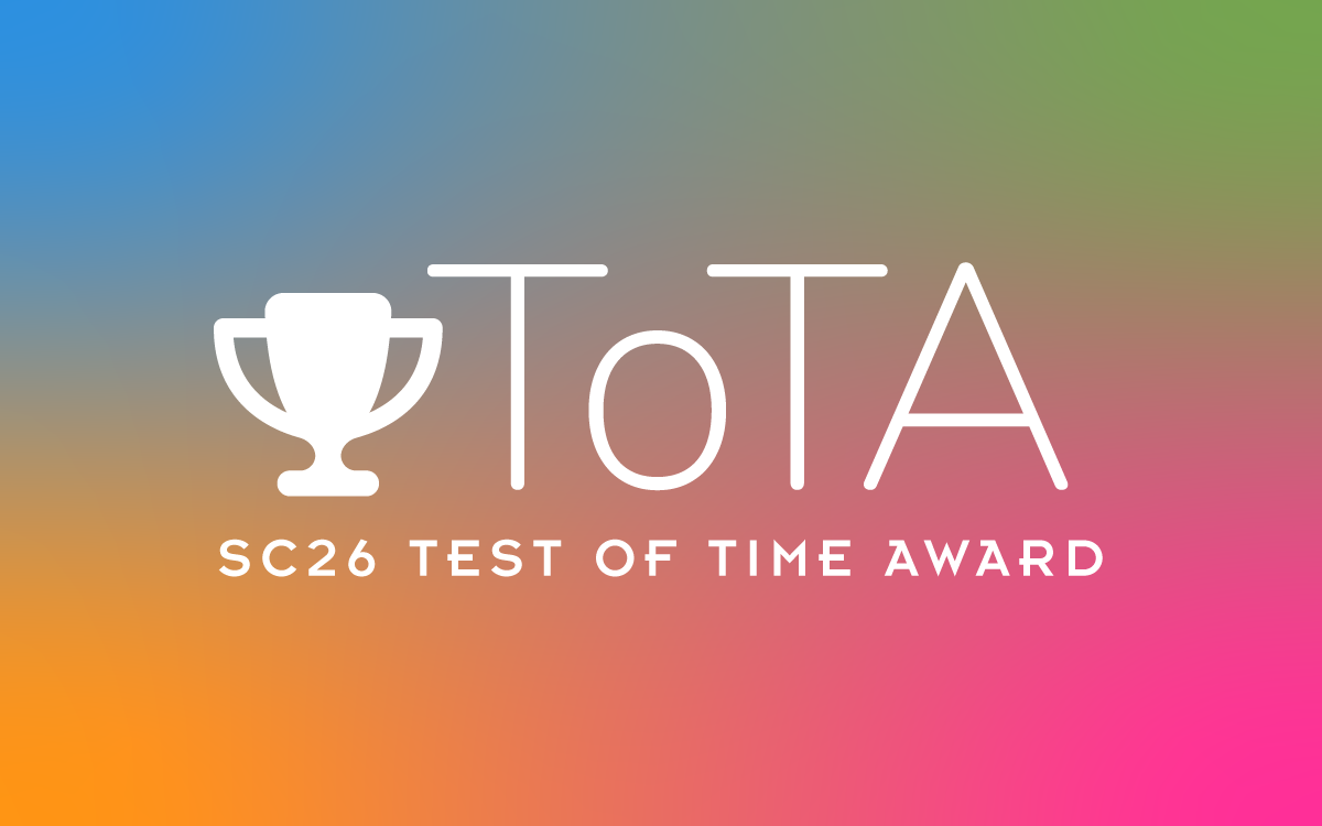 Test of Time Award graphic