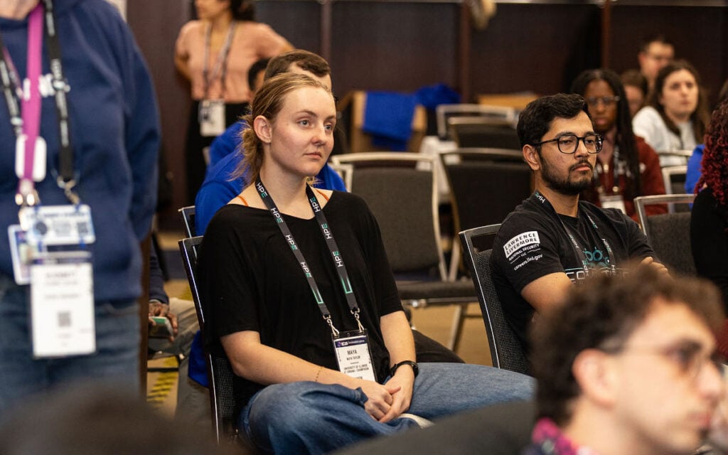 students listening
